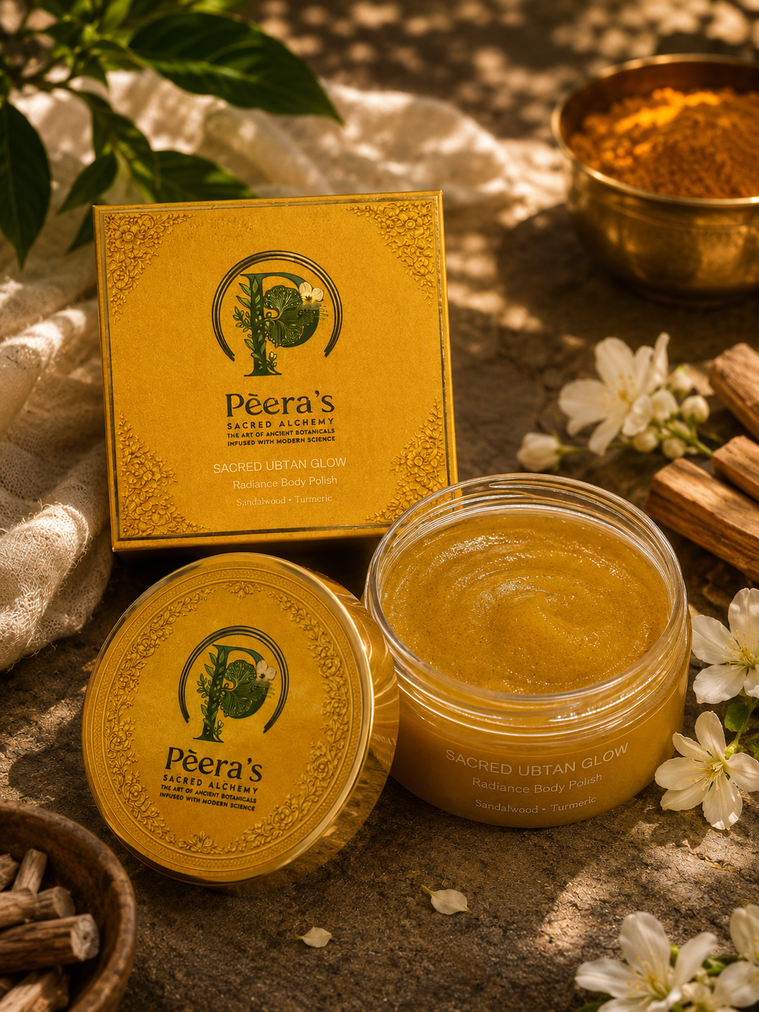 Sacred Ubtan Glow – Radiance Body Polish